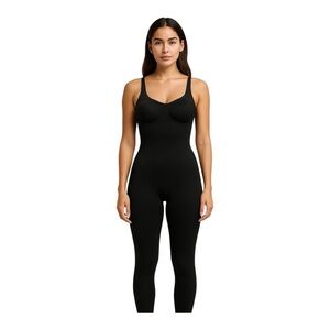 Women’s Black Shapewear Tank Full Jumpsuit Size Medium